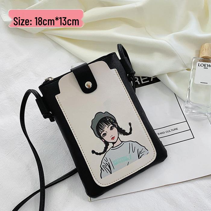 

2024 Женская Модная Сумка-Кроссбоди для Телефона и Монет - Свежий Стиль