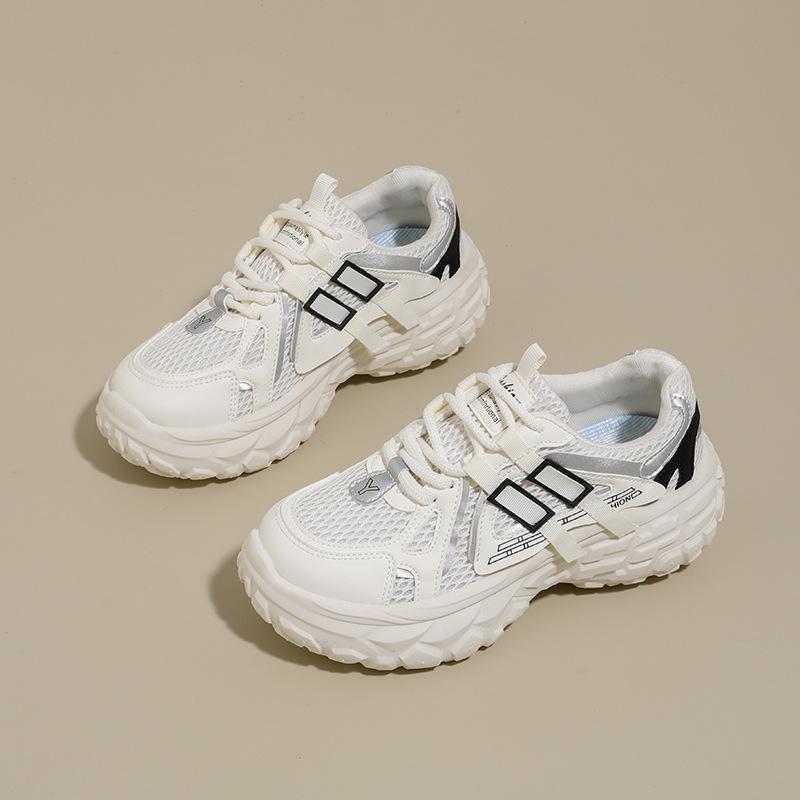 

Women Platform Sneakers 2026 Autumn New Height Increase Outdoor Non Slip Running Shoes Fashion Lace Up Comfortable Casual Shoes 35 чорний