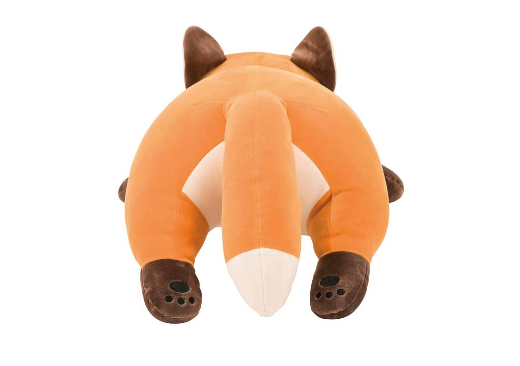 LIV HEART Premium Sleepy Animals Konta the Fox Body Pillow, Large (73cm Total Length), Fluffy and Squishy Plush Toy, Gift 78210-41
