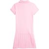 Polo Ralph Lauren Kleid Einfarbig Plissiert Stretch Mesh Hellrosa Kinderkleider CWPODRSG3D20999