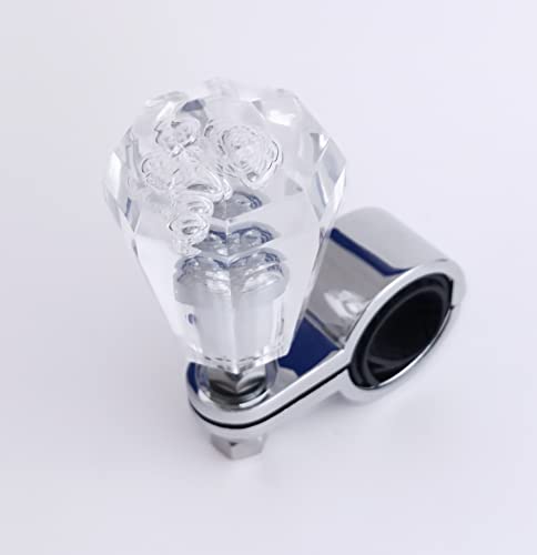 Handle Spinner Crystal Bubble Clear
