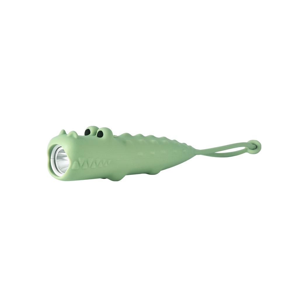 Silicone Animal Handheld Cartoon Flashlight - Soft Shell Night Lamp for Kids