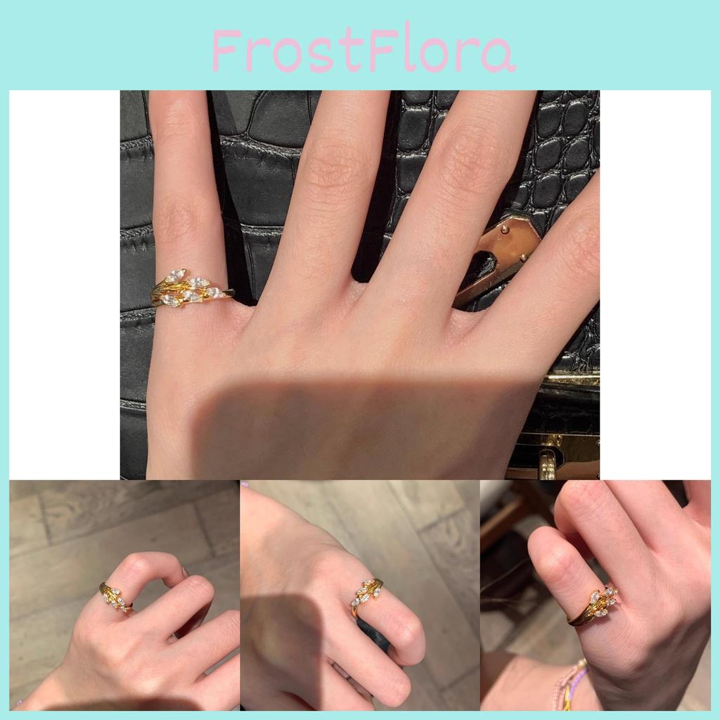Elegant Adjustable Gold Wheat Spike Ring For Women Stylish Minimalist Fashion Jewelry