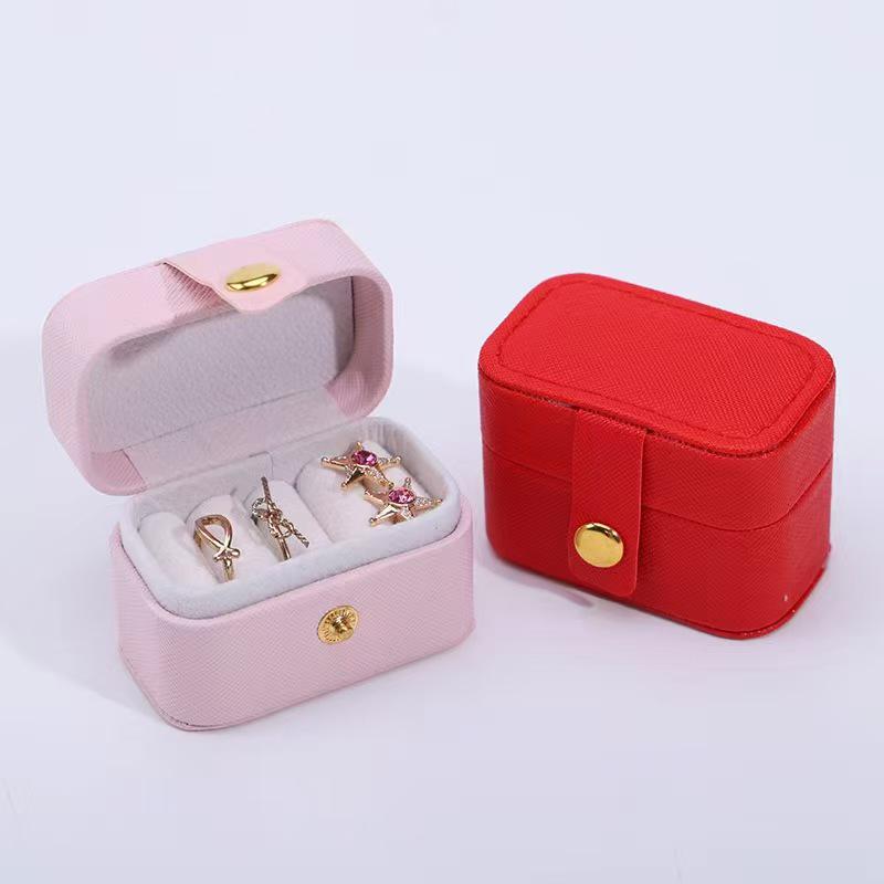 Mini Jewelry Box: Dustproof Storage for Rings, Ear Studs, and Earrings in Ins Style