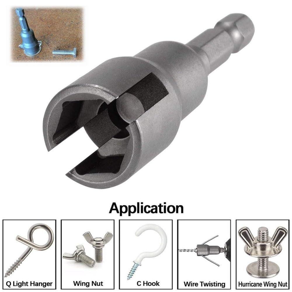 Eye Bolt Drive Drill Bit Butterfly Wing Nuts Bolts Hardware Accessories Power Wing Nut Driver Bit