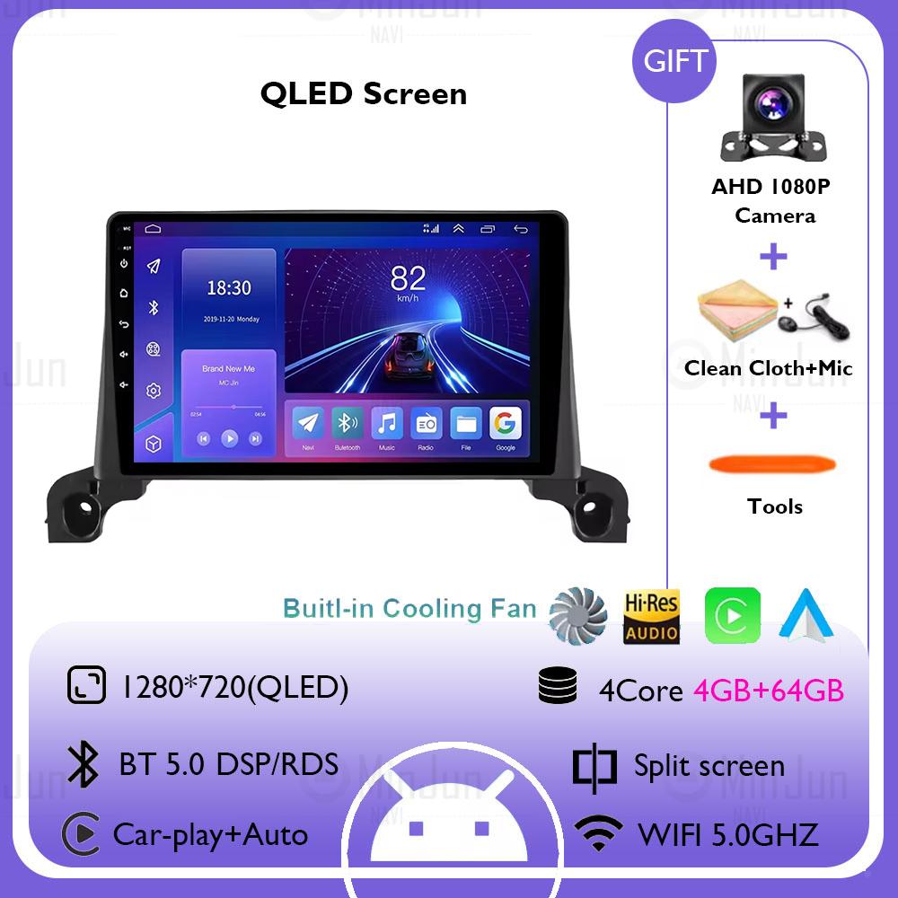 Android 14 Car Multimedia Radio GPS Player For Peugeot 3008/5008 2016 2017 2018 2019 2020 - 2024 Auto Bluetooth Wirekess CarPlay