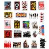 50 Nostalgic Music Graffiti Stickers Guitar Refrigerator Skateboard Motorcycle Stickers Waterproof Creative