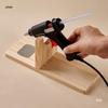 Thickened Anti-Scald Solid Wood Stand for Hot Melt Glue Gun with Head Fixing Feature