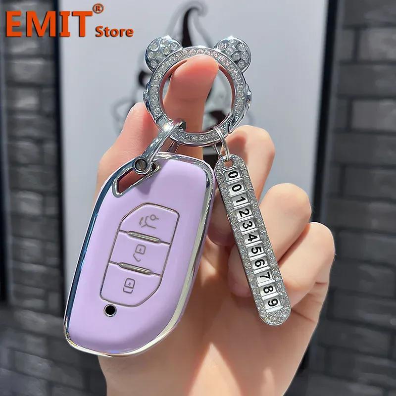 

Car Key Case Remote Cover Shell Keychain Fob For Forthing Dongfeng Fengxing T5 Evo T5L T5Evo Protection Accessories key fob for Forthing