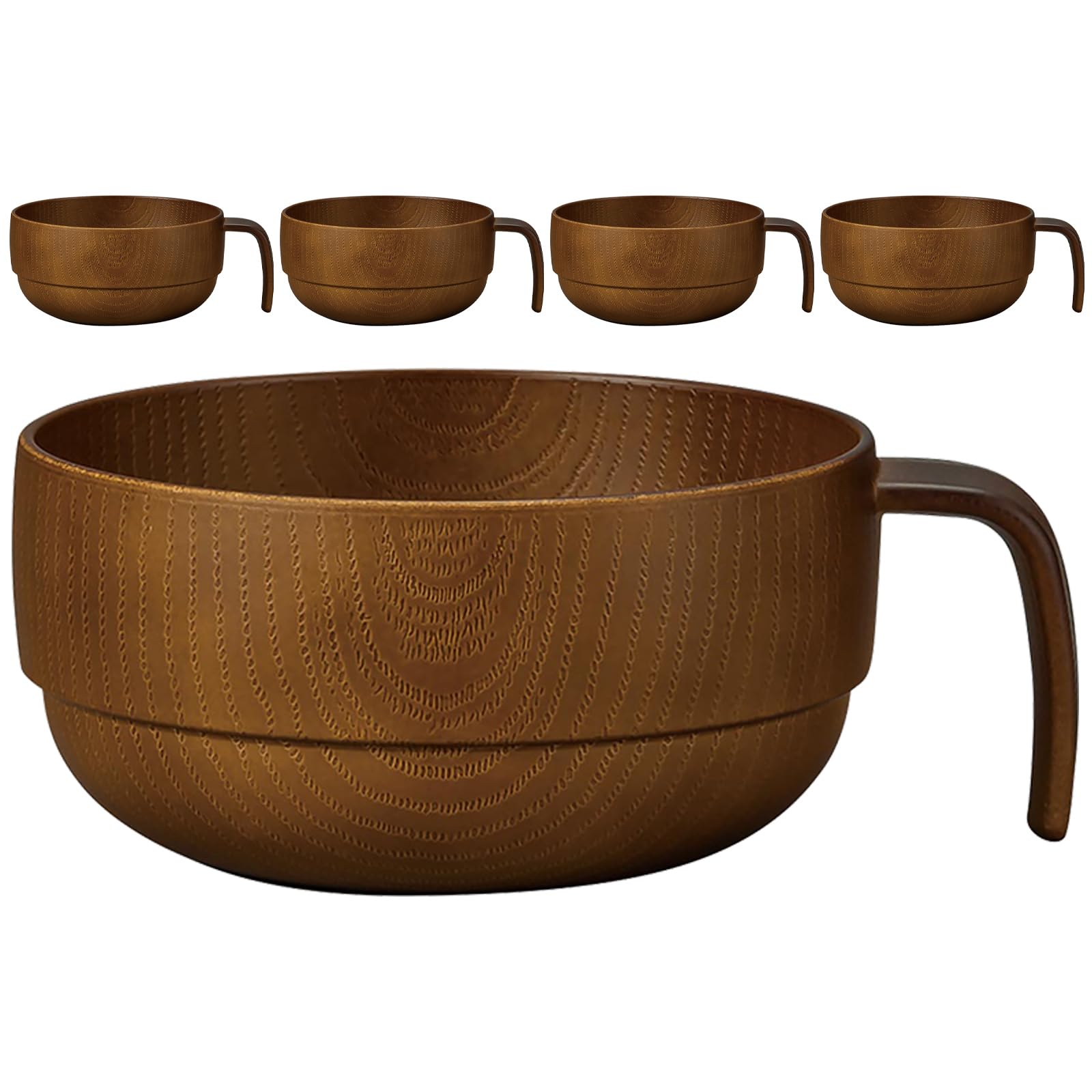 

Masakazu Showa NH home Wood Grain Resin Cup Clean Coat Safe 450 мл Сделано в Японии Легкая столовая посуда для улицы [Оптовая продажа] [Распродажа наборов] [Набор из 5]