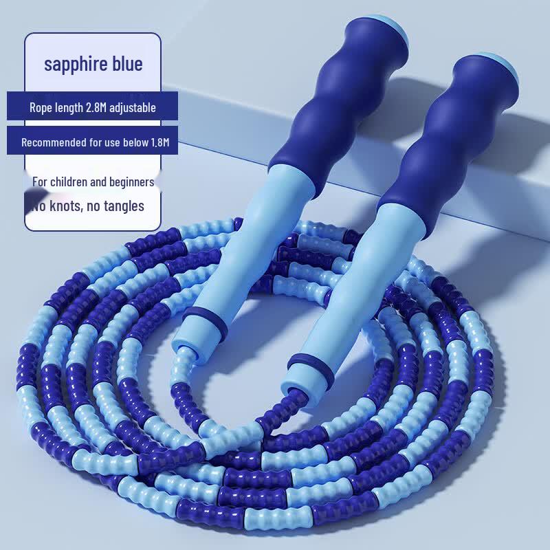 Soft Bead Segmented Jump Rope for Kids & Exams