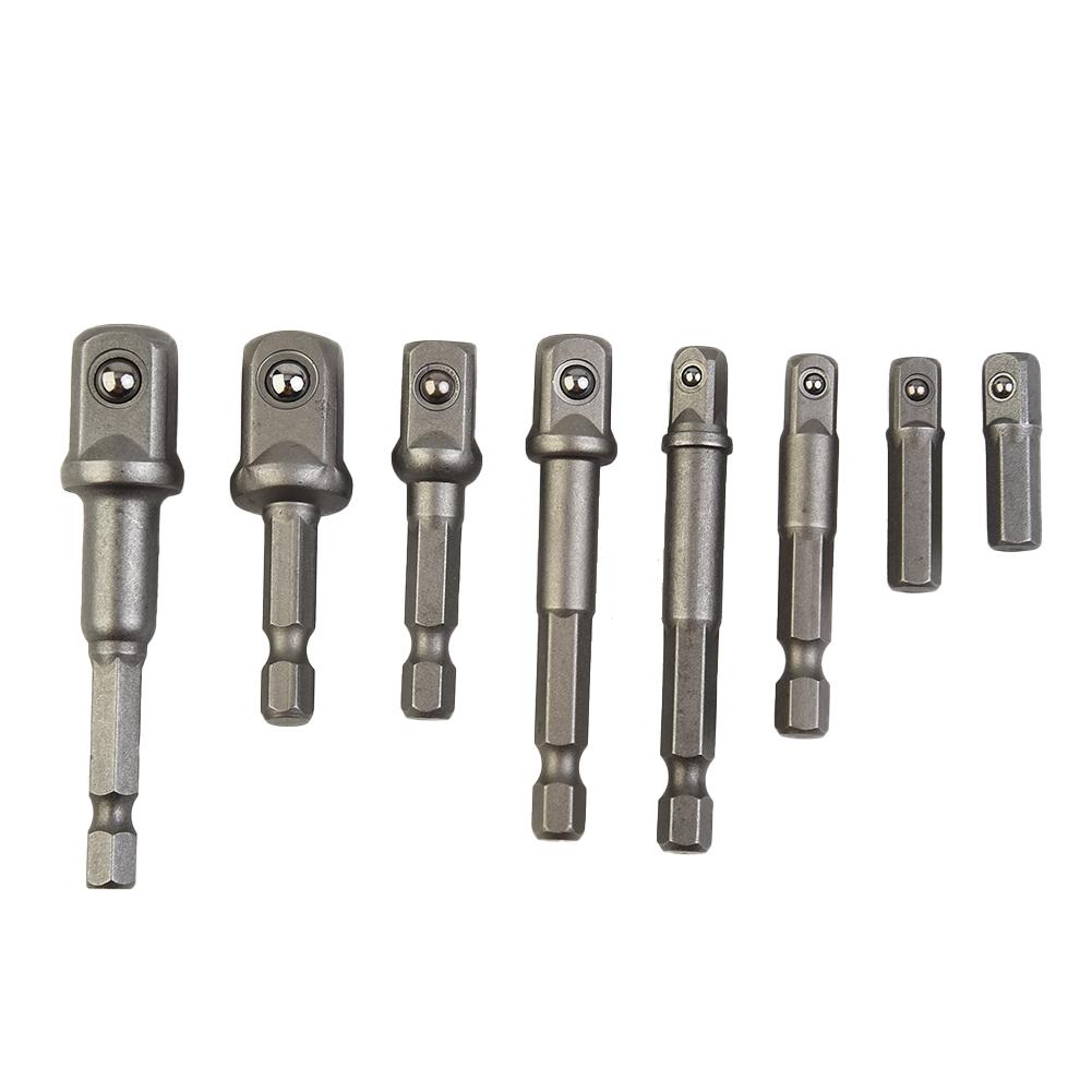 Nice Portable Pratical High Quality Socket Adapter Bit Adapter Hex Shank 1/4in 1/2 3/8 1/4 2/3/8pcs Extension Bar