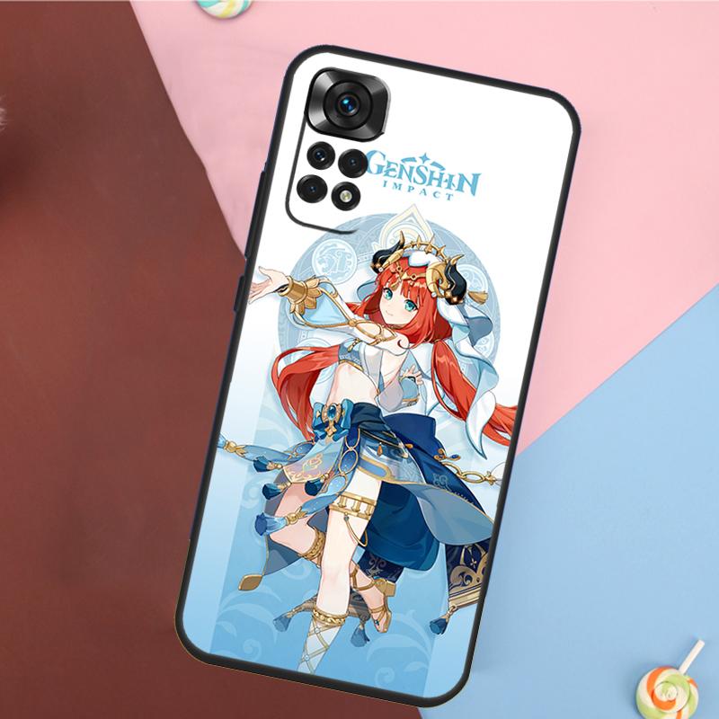 Genshin Impact Nilou Cover For Xiaomi Redmi Note 13 Pro 14 12 11 9 10 9S 10S 11S 12S Redmi 10C 12C 13C 14C Case
