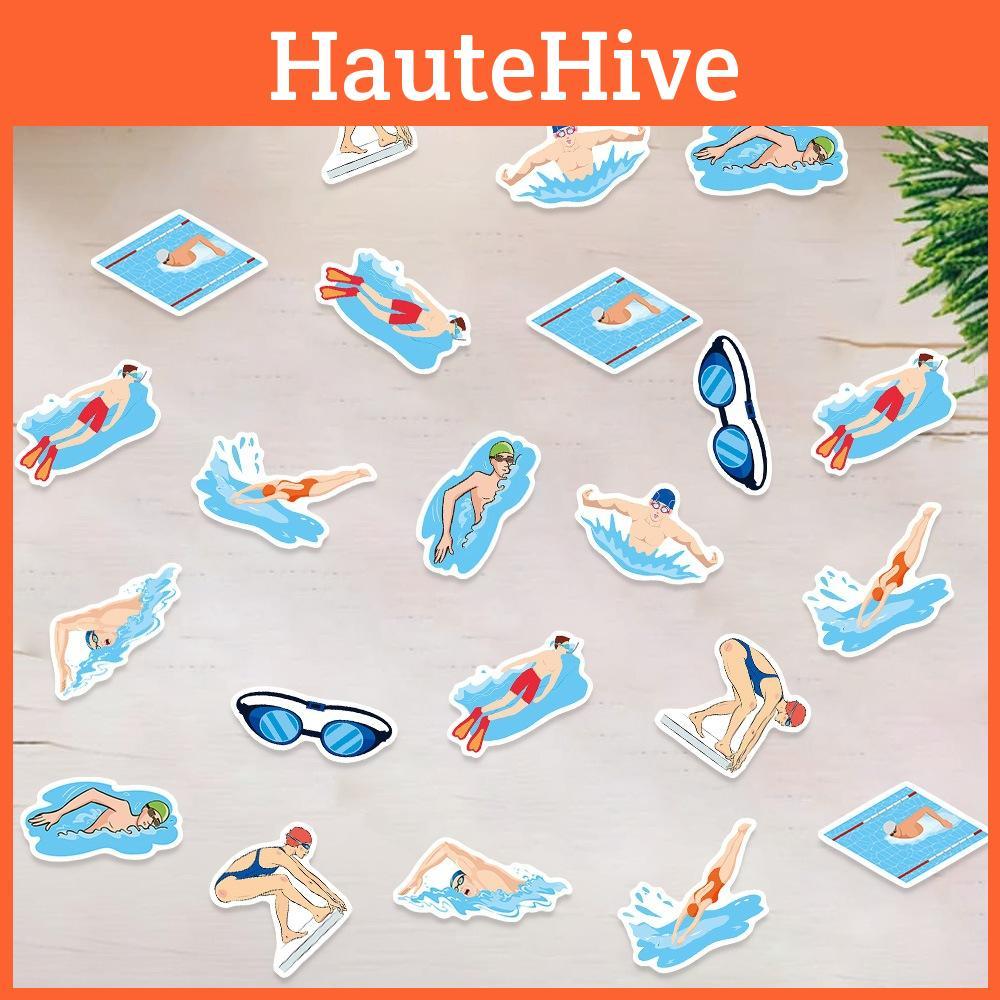 Swimming Theme Summer Confetti Birthday Desktop Party Decoration Throwing Props