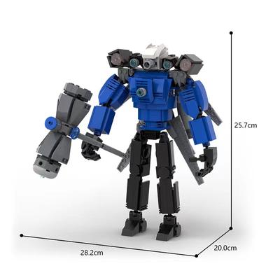 2024 3D Speakerman Kinder-Block-Plastikspieldesigner für Jugendliche und Kinder Skibidi-Toilette