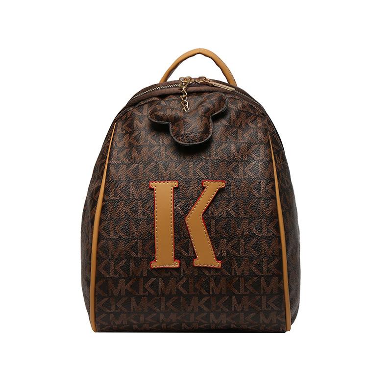 Light Luxury High-end Texture Fashionable Backpack, New Niche Trend Printed Backpack, Convenient Student Bag