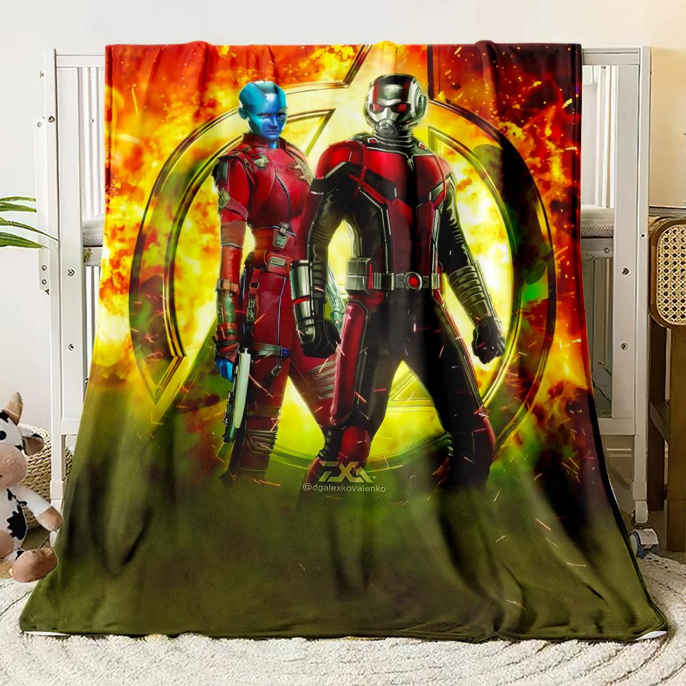 Marvel Flannel thin Blanket Bedroom Living Room Sofa Blanket Student Nap Office Nap Camping Trip Girlfriend Gift