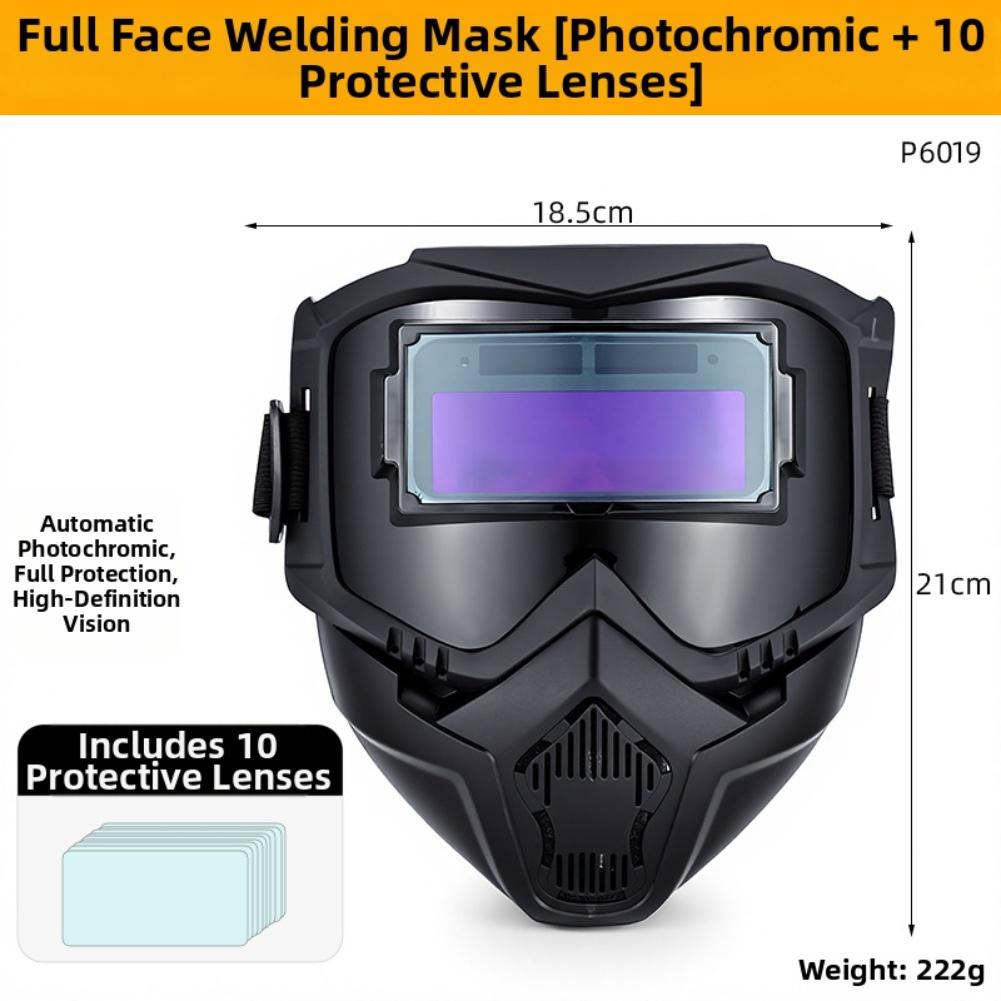 Auto-Darkening Lens Welding Helmet Auto Dimming Filter True Color View Versatile Helmet For Construction Tasks