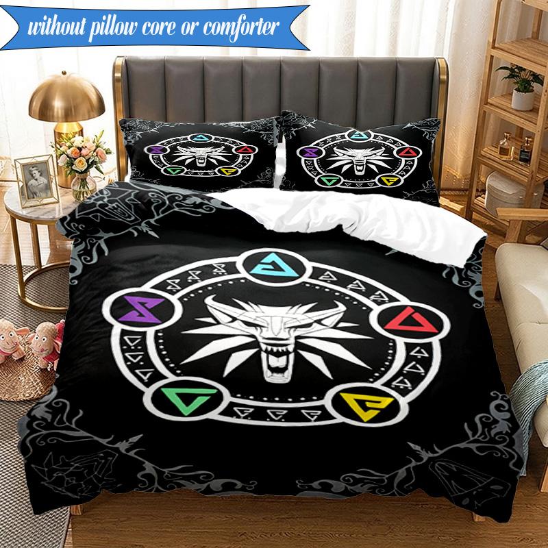 wizard dragon 3pcs K-pop music group Bedding set,Ideal for Bedroom, Dormitory,Including Duvet Cover And 2pcs Pillowcases,Fan gifts