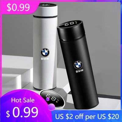 2025 Hot 1PC 500ml Car Stainless Smart Thermos Mug Intelligent Temperature Display Bottle For M Performance E62 E70 E71 E83