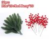 10/30pcs Artificial Pine & Holly Berry Christmas Decor - Red Berry Branches for Tree/Wreath/Gift, Festive Home Holiday Ornament