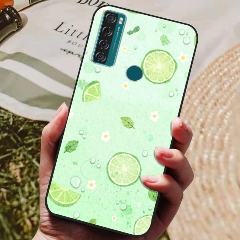Para TCL 20 SE Funda Silicona Lobo León Genial Suave Cubierta de Teléfono para TCL 20 SE Funda 20SE 6.82'' Funda Linda TPU Coque Protectora 2021