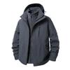 Womens Mens 3 In 1 Detachable Winter Hiking Jacket Waterproof Windproof Outdoor Camping Trekking Coat