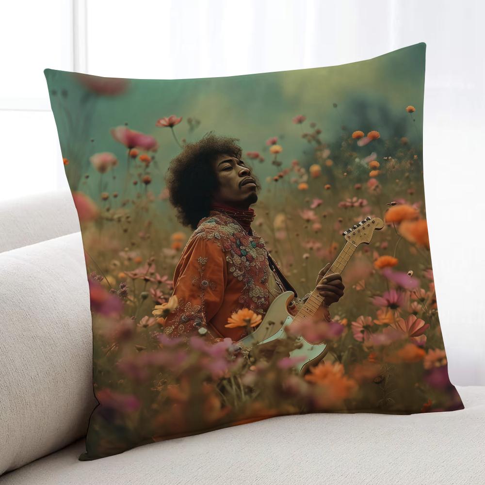 Singer JJIMI HHENDRIXES cushion cover Home Bedding Sofa living Room pillowcase Simple Soft Skin Cushion Cover Party Gift