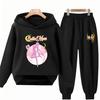 Herbst Hoodie Sailor Moon Print Kinder Mädchen Rosa 3-12 Jahre Sweatshirt+Hose Sport Pullover Jacke Freizeit Mode Anime Set