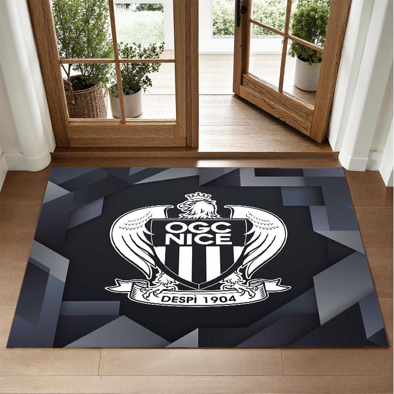 OGC Nice FC Design Crystal Velvet Rug Soft Decorative Mat for Bedroom Entrance
