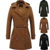 Women's Autumn and Winter Solid Color Hooded Woolen Coat, Slim Fit Temperament, Warm Commuting Jacket
