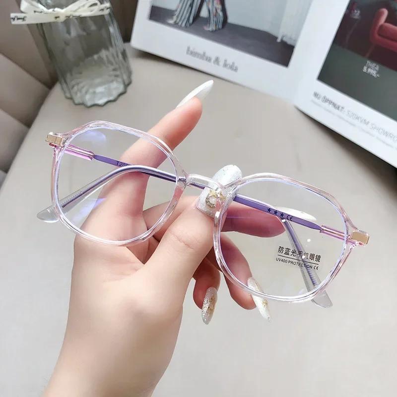 

Men Women Short-Sighted Eyewear Unisex Fashion Myopia Glasses Blue Light Minus Diopter Eyeglasses Retro Clear Lens Eyeglasses 0(anti-blue)