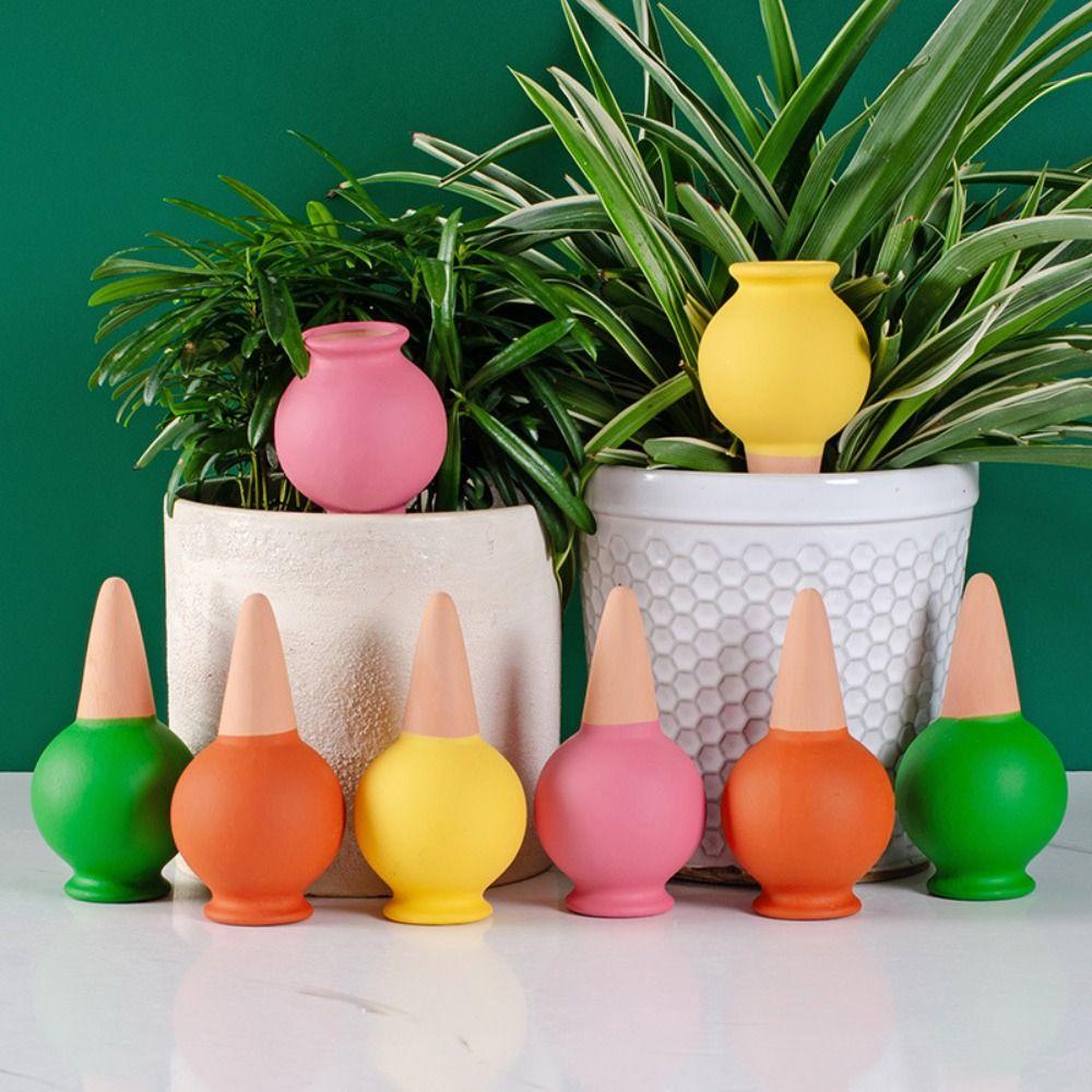 4PCS Self Watering Potted Plant Drip Irrigator Breathable Plant Watering Dispenser Garden