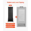 SucceBuy Standing Pegboard Display with Casters & 30 Hooks Thickened Steel Peg Board Panel for Retail Store Jewelry Shop