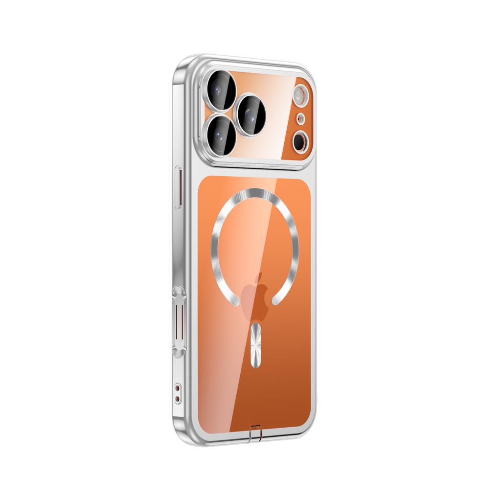 New Plating Clear Lens Protector Magsafe Phone Case For iPhone 17 Pro Max 16 15 14 13 12 Pro Max 17Pro 17Air Magnetic Soft Cover