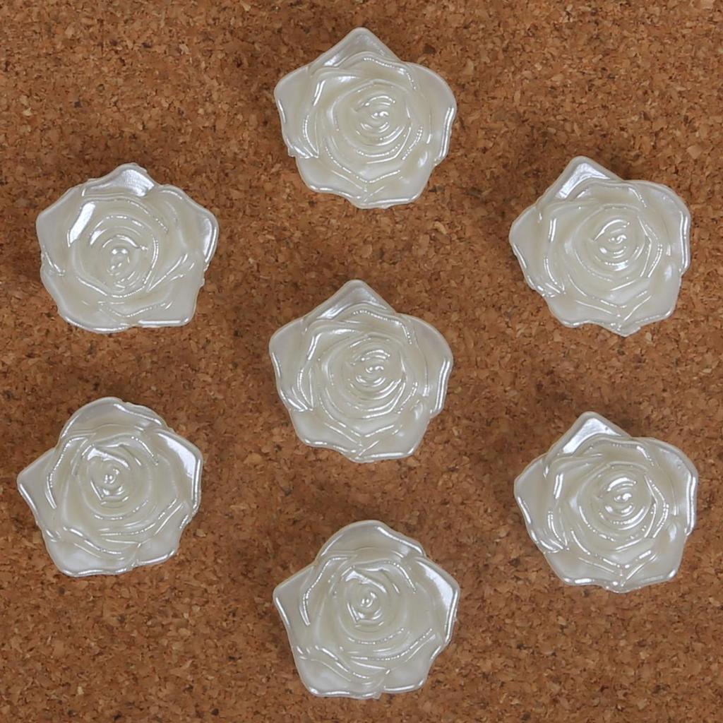 20-200Pcs Ivory Flatback Half Round Pearl Craft ABS Resin Imitation Pearl Resin Scrapbook Beads For DIY Decoration Handmade Craft Accessories