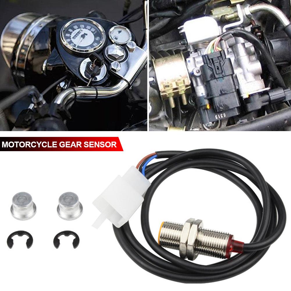 12V Motorcycles Sensor Cable with 2 Magnets for ATV Scooter Digital Odometer Speedometer Tachometer 3 Pins Sensor Cable
