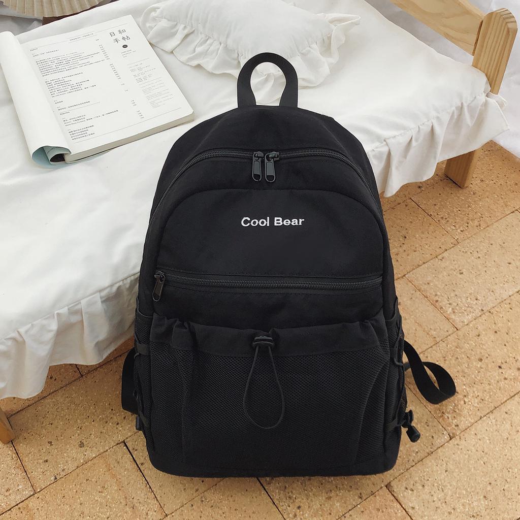 Schoolbag: New outdoor commuter backpack, large capacity ladies' backpack, junior and senior high school backpack, hiking backpack