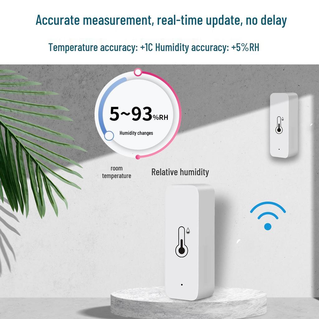 Cozylife Smart WiFi Thermometer & Hygrometer Compatible with Alexa & Google Voice