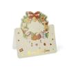 100-1Pcs Christmas Greeting Cards Foldable Postcards New Year Party Bronzing Winter Gifts Paper Cards Home Envelope Decorations