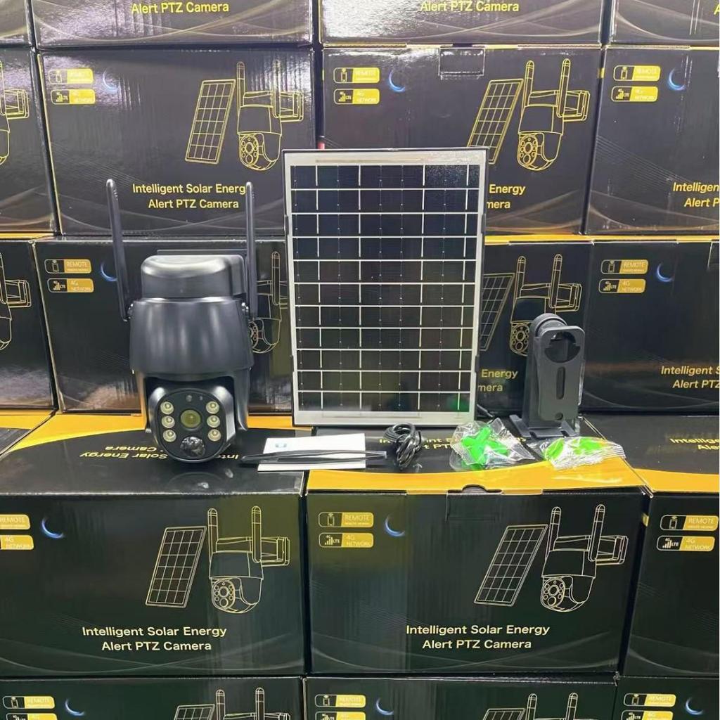 V380 4G Solar-Powered Outdoor Camera with Voice Intercom and HD Night Vision