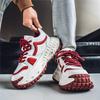 Fashion Men Sneaker Designer Fashion Casual Retro Leather Fabric Height Increased Flat Platform Shoes Student Lace Up Running Shoes