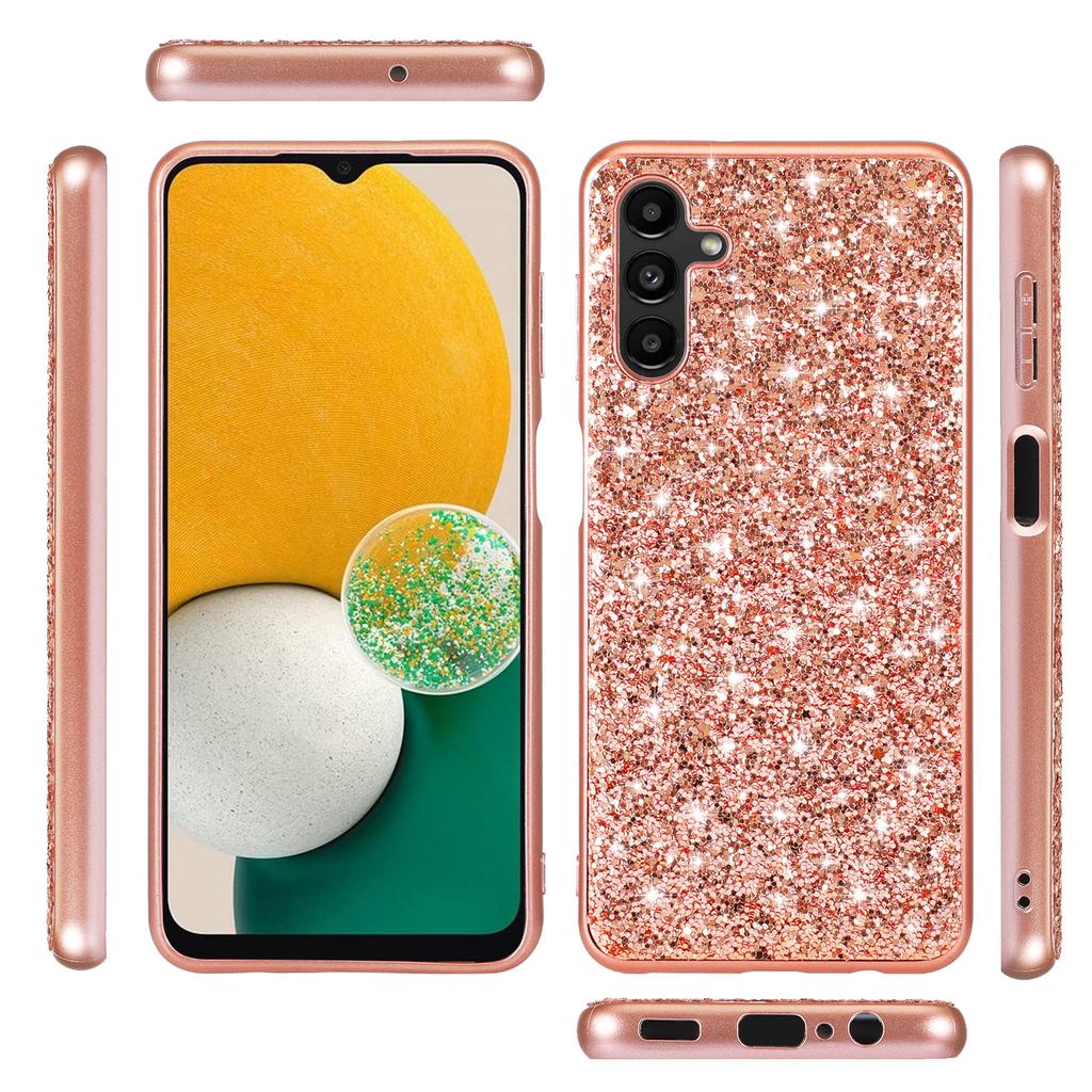 For Samsung Galaxy A16 5G/4G Case TPU+PC Sparkling Glitter Phone Back Cover