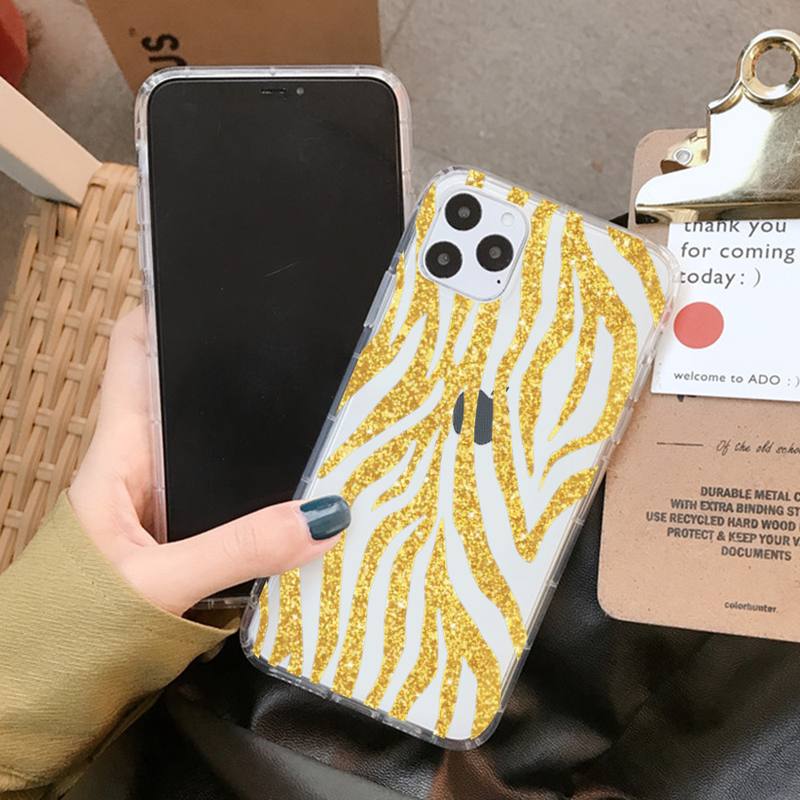 Cartoon Zebra Pattern Phone Case for iPhone 11 12 13 Mini Pro XS MAX 8 7 6 6S Plus X 5S SE 2020 XR Clear Case