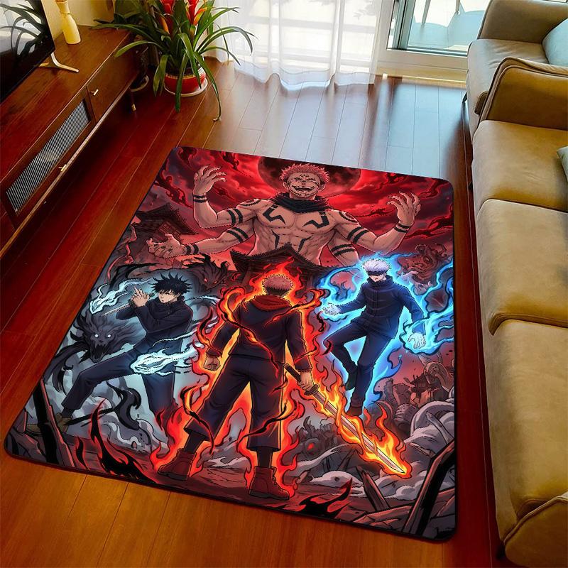 Jujutsu Kaisen Floor Mat Rug Carpet Non Slip Soft Area Rug Bedroom Living Room Home Decor -QJY
