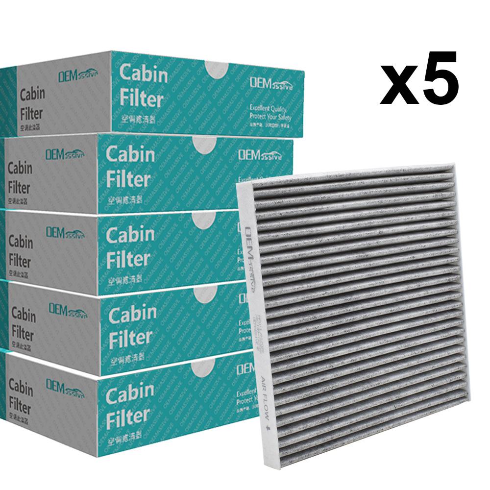 5x Pylový kabinový vzduchový filtr pro Pontiac Vibe Toyota Tacoma 2003 2004 2005 2006 2007 2008 87139-YZZ09 88970273