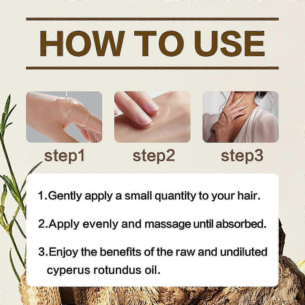 1-5x Cypress Round Oil for Hair Removal, Reduces Unwanted Hair Growth,Reducing Body Hair Growth 30ml