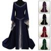 Womens Medieval Renaissance Vintage Gown Dress Halloween Party Cosplay Costume
