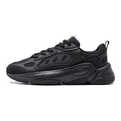 Li Ning Wing Style Cushioning Slip Resistant Abrasion Resistant Support Low Top Casual Shoes Women's Black AGCT462-4