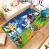 Retro S-Sonic Cartoon Games Living Room Non-Slip Area Rug Soft Carpet for Bedroom Kids Playroom Sofa,Home Decor Doormat Gift